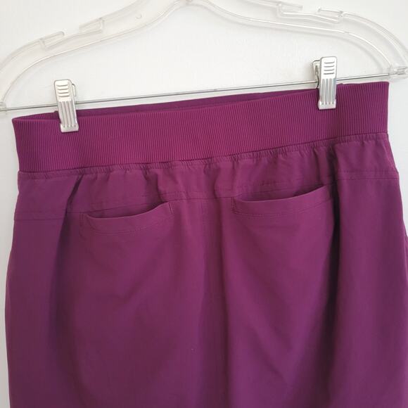 Athleta Midtown Skort Wild Bloom Purple Elastic Waist Athleisure Women 2 - Picture 5 of 10